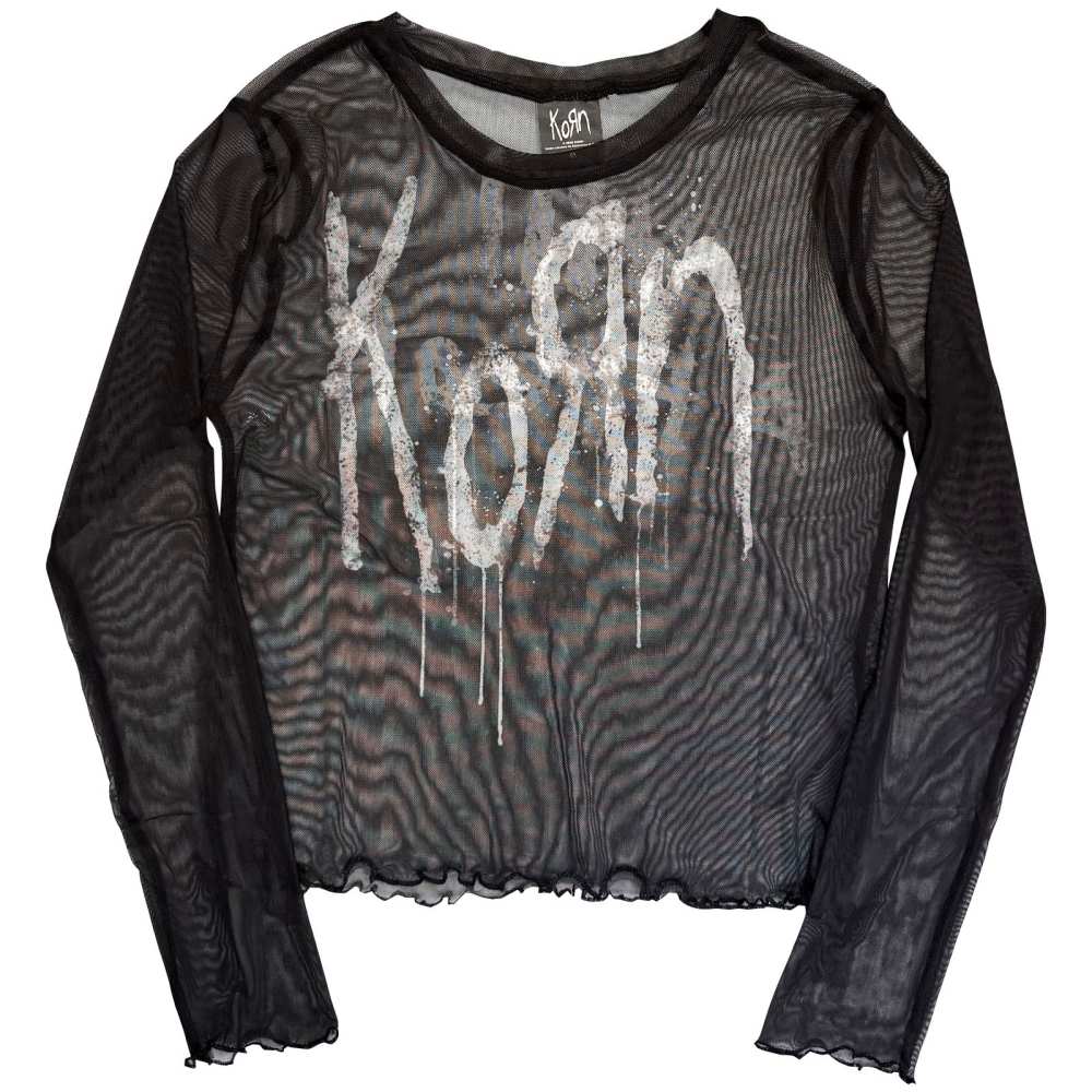 Korn - Still A Freak Crop top - Black